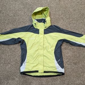 Columbia Women's L Yellow/Black Interchange Hooded Jacket